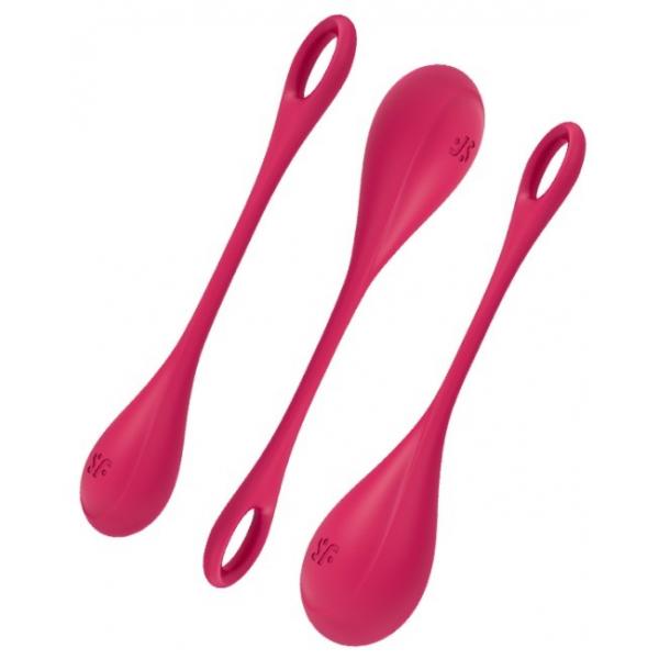 SATISFYER - SET DA ALLENAMENTO YONI POWER 1 ROSSO Satisfyer Balls