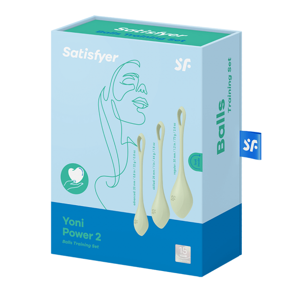 SATISFYER - SET DA ALLENAMENTO YONI POWER 2 VERDE Satisfyer Balls
