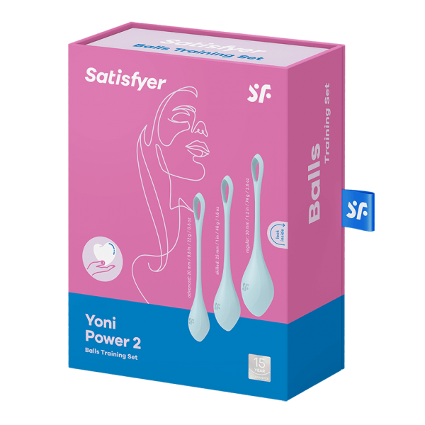 SATISFYER - SET DA ALLENAMENTO YONI POWER 2 BLU Satisfyer Balls