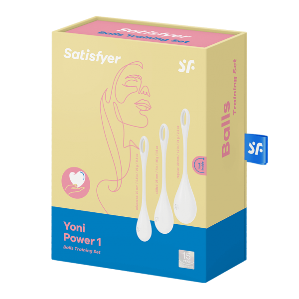 SATISFYER - SET DA ALLENAMENTO YONI POWER 1 BIANCO Satisfyer Balls