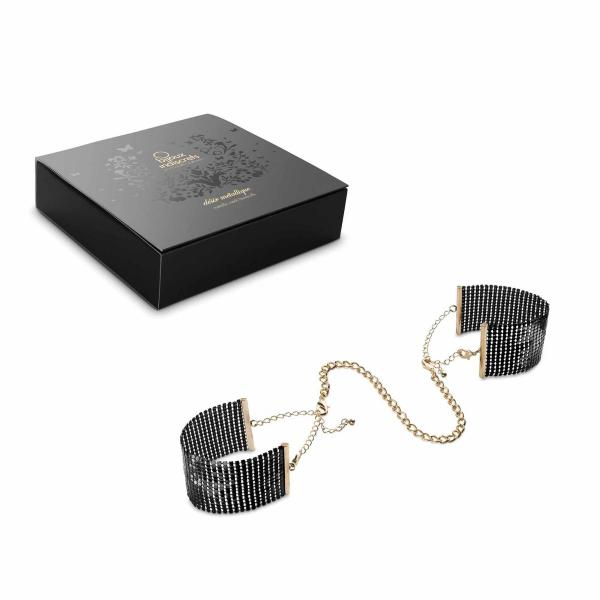BIJOUX - DSIR MTALLIQUE MANETTE IN RETE DI METALLO NERO Bijoux Desire Metallique