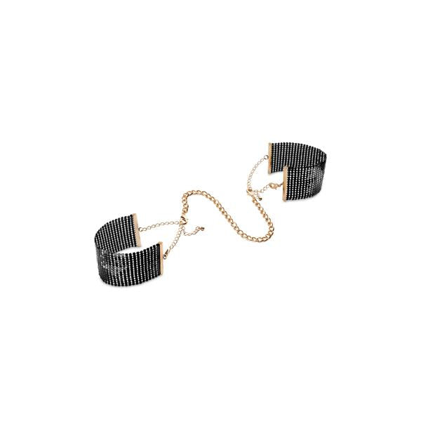 BIJOUX - DSIR MTALLIQUE MANETTE IN RETE DI METALLO NERO Bijoux Desire Metallique