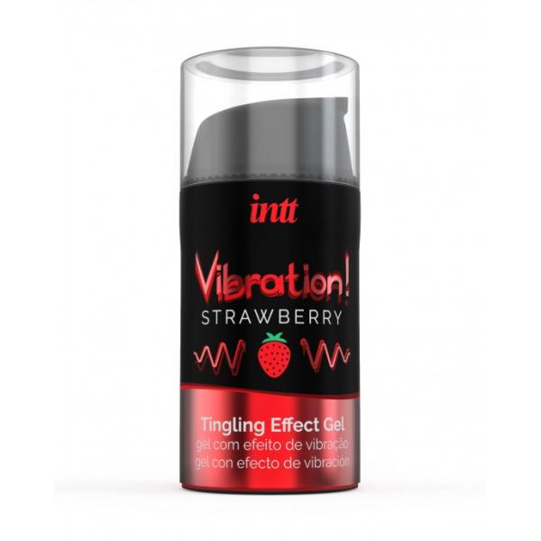 INTT - POTENTE GEL VIBRANTE LIQUIDO STIMOLANTE INTIMO FRAGOLA 15 ML Intt Unisex Arousal Gel