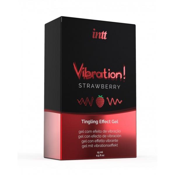 INTT - POTENTE GEL VIBRANTE LIQUIDO STIMOLANTE INTIMO FRAGOLA 15 ML Intt Unisex Arousal Gel