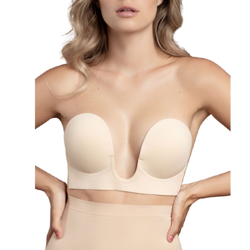 BYE-BRA - REGGISENO SENZA MANIGLIE EN U BEIGE COPPA D Bye Bra - Bras