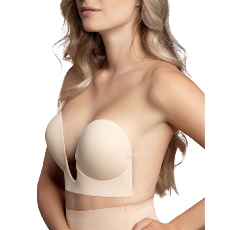 BYE-BRA - REGGISENO SENZA MANIGLIE EN U BEIGE COPPA D Bye Bra - Bras