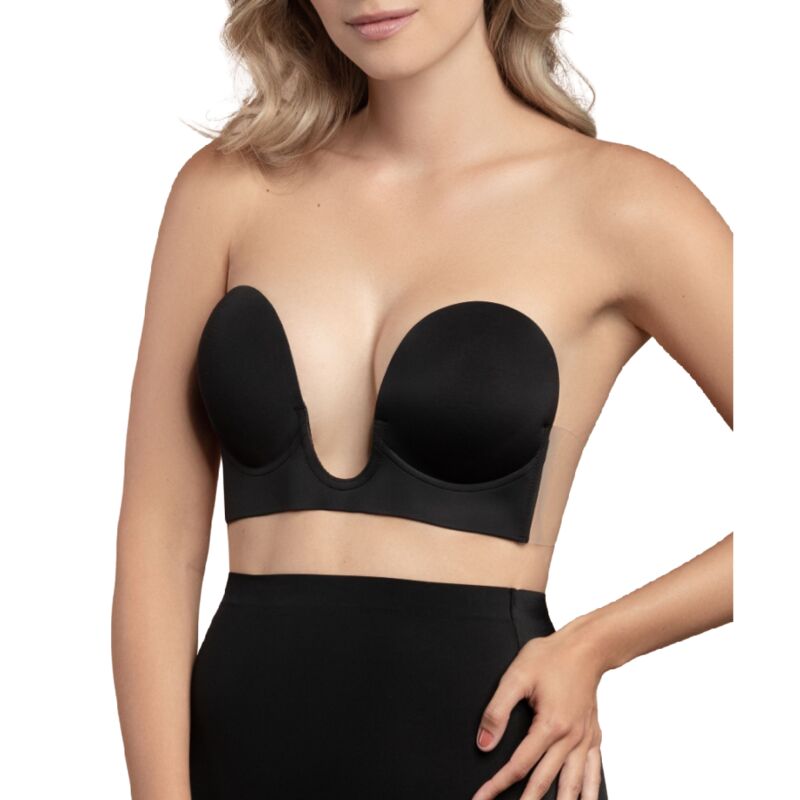 BYE-BRA - REGGISENO SENZA MANIGLIE EN U NERO COPPA C Bye Bra - Bras