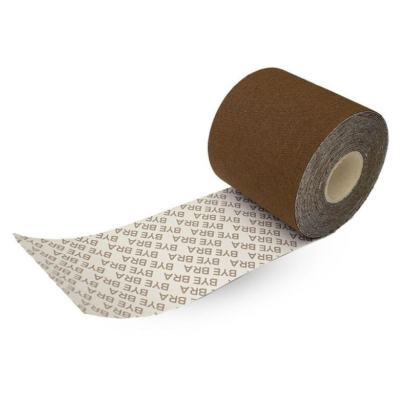 BYE-BRA - NASTRO CORPO 5 M X 6,5 CM + 3 PAIA DI COPRI CAPEZZOLI MARRONE Bye Bra - Tapes