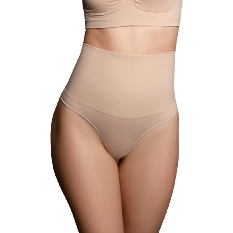 BYE-BRA - FAJA SENZA CUCITURE STILE PERIZOMA BEIGE MISURARE M Bye Bra - Underwear