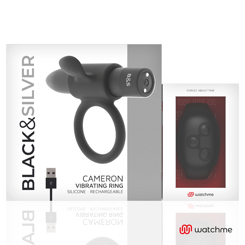 BLACK&SILVER - OROLOGIO COCKRING CON TELECOMANDO CAMERONME Black&silver