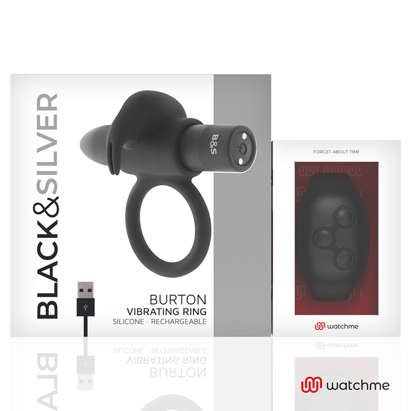 BLACK&SILVER - OROLOGIO COCKRING CON TELECOMANDO BURTONME Black&silver
