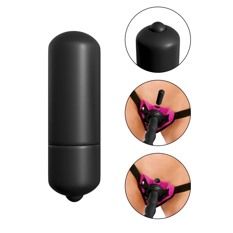 FETISH FANTASY SERIES - SET STRAP-ON VIBRANTE VIOLA. Fetish Fantasy Series