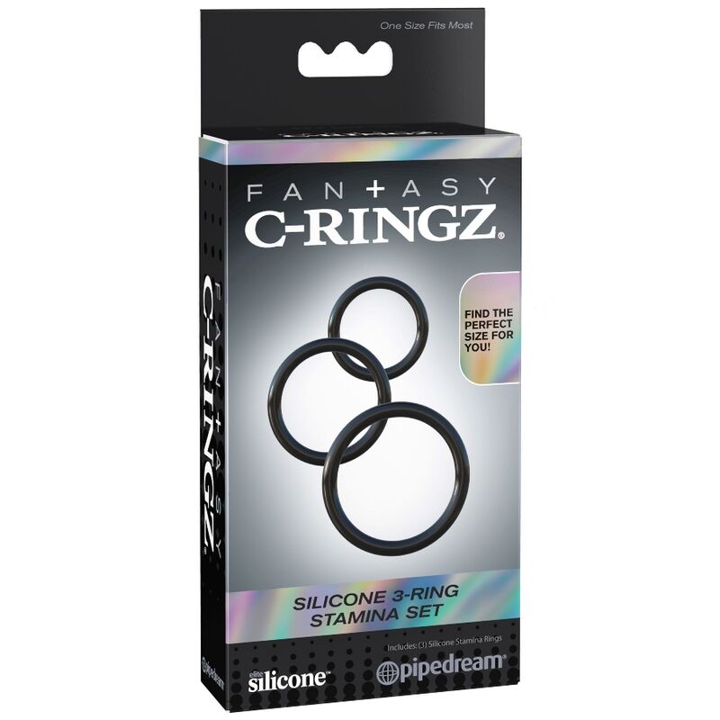 FANTASY C-RINGZ - SET 3 ANELLI STAMINA IN SILICONE Fantasy C-Ringz