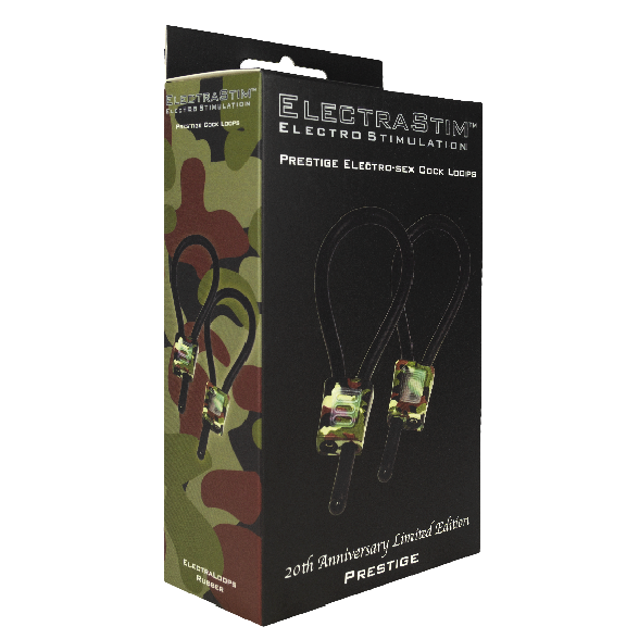ELECTRASTIM - ANELLI PER IL CAZZO REGOLABILI PRESTIGE ELECTRALOOPS CAMOUFLAGE Electrastim