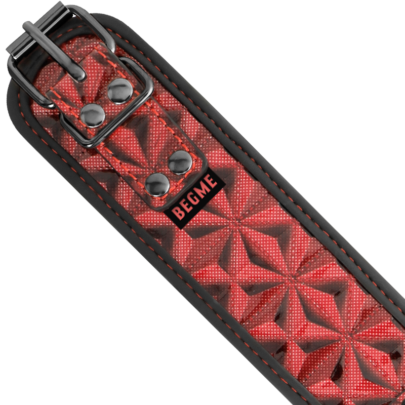 BEGME - COLLETTO RED EDITION CON MORSETTI PER CAPEZZOLI CON FODERA IN NEOPRENE Begme Red Edition