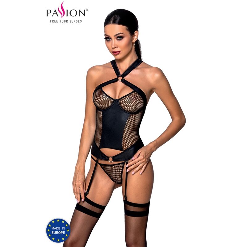 PASSION - AMANDA CORSETTO IN PELLE ECOLOGICA S/M Passion Woman
