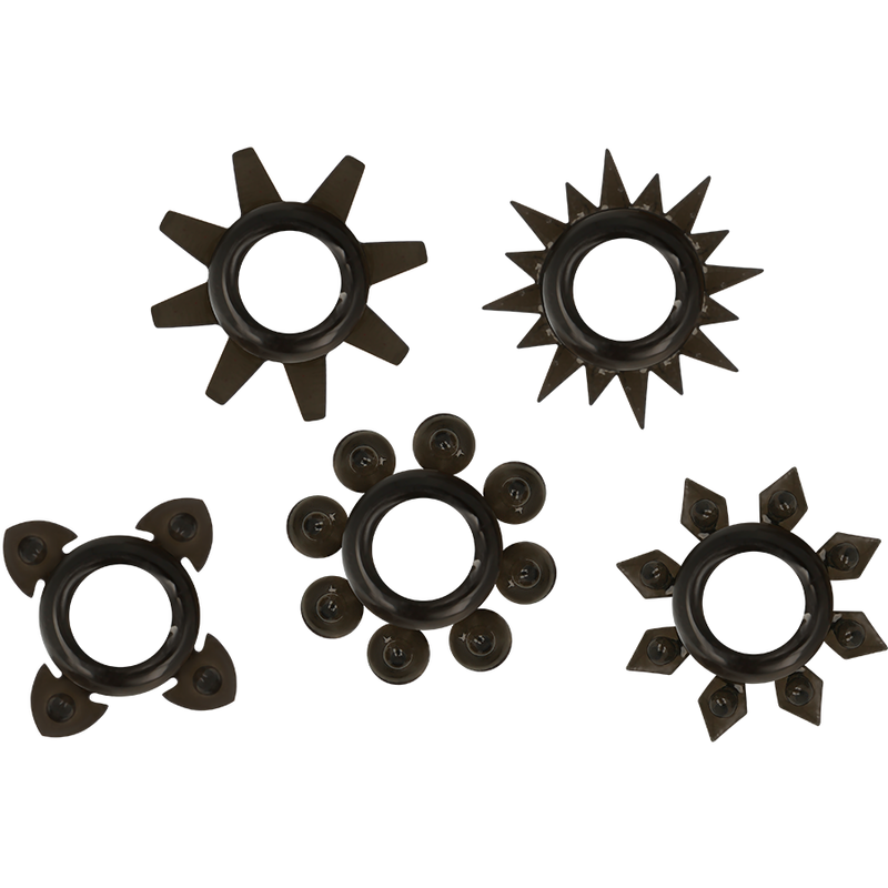 OHMAMA - SET DI 5 ANELLI PER TESTICOLI E PENE IN SILICONE Ohmama