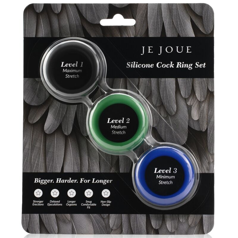 JE JOUE - SET IN SILICONE ANELLI PER PENE IN SILICONE Je Joue