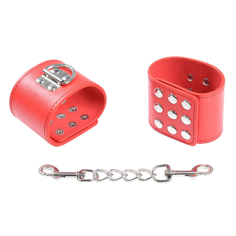 OHMAMA FETISH - MANETTE ROSSE CON CHIUSURA A SCATTO Ohmama Fetish