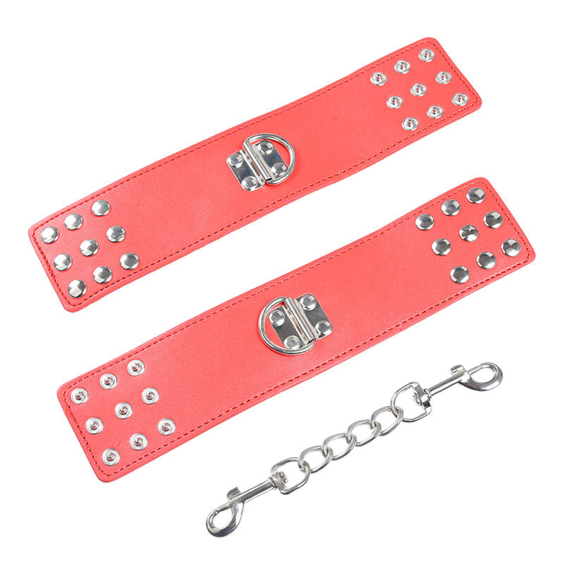 OHMAMA FETISH - MANETTE ROSSE CON CHIUSURA A SCATTO Ohmama Fetish