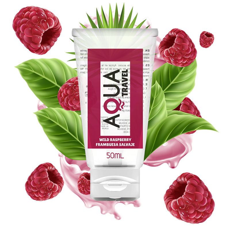AQUA TRAVEL - LUBRIFICANTE A BASE ACQUA AL GUSTO DI LAMPONE SELVATICO - 50 ML Aqua Travel
