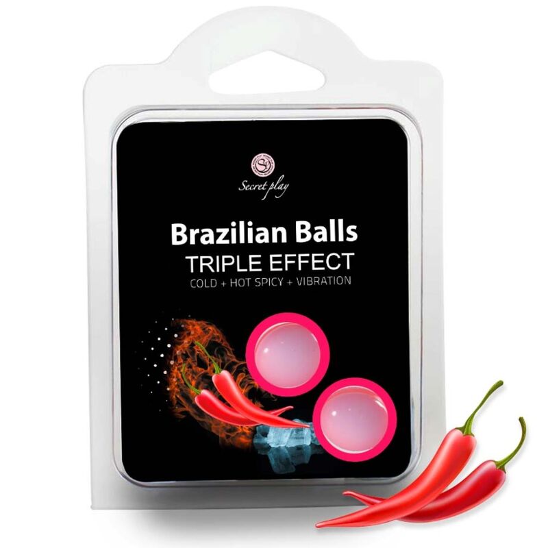 SECRETPLAY - SET 2 PALLINE BRASILIANE TRIPLO EFFETTO Secretplay Cosmetic