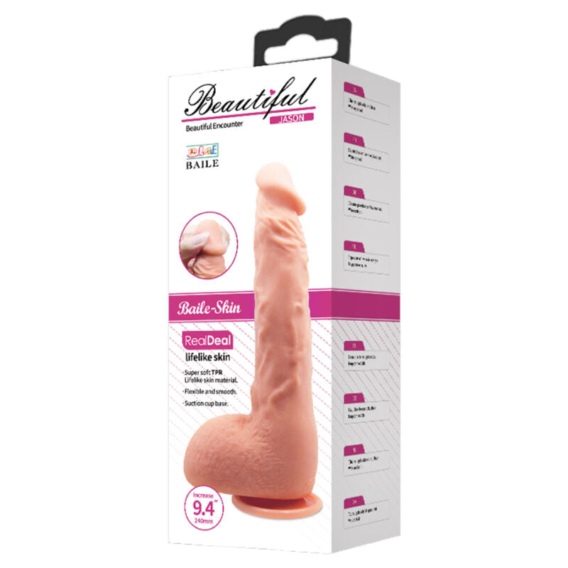 BAILE - DILDO REALISTICO JASON NATURALE 24 CM Baile Vibrators