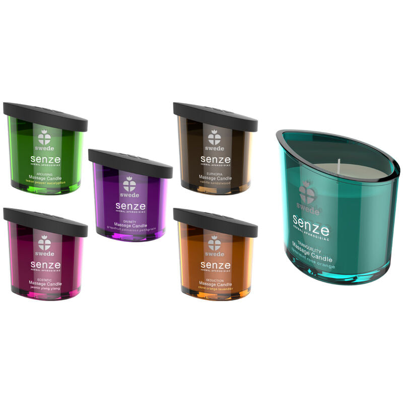 SWEDE - CANDELA DA MASSAGGIO ESTATICO SENZE - GELSOMINO, YLANG YLANG Swede