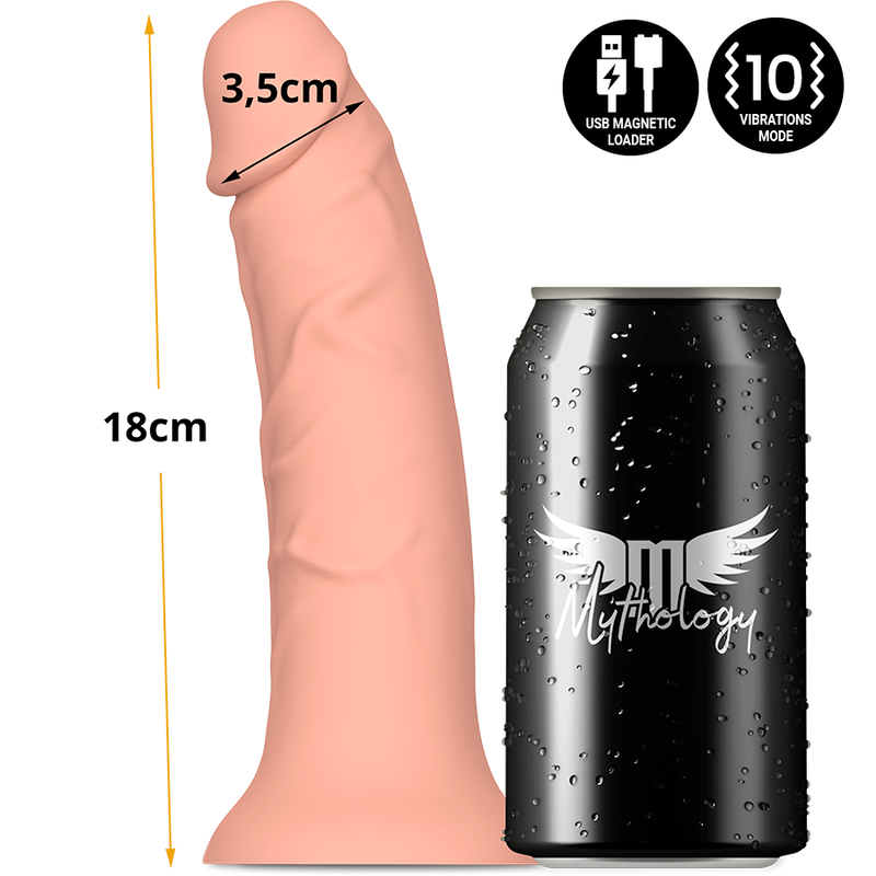 MYTHOLOGY - ASHER ORIGINAL DILDO S - VIBRATORE COMPATIBILE CON TECNOLOGIA WIRELESS WATCHME Mythology Fantasy Dildo