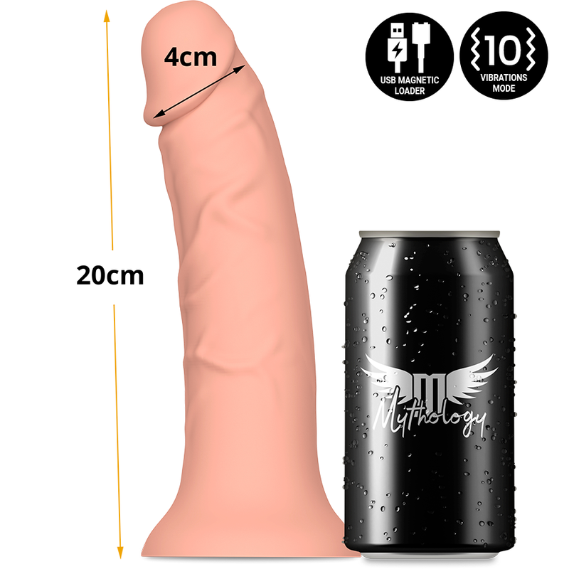 MYTHOLOGY - ASHER ORIGINAL DILDO M - VIBRATORE COMPATIBILE CON TECNOLOGIA WATCHME WIRELESS Mythology Fantasy Dildo