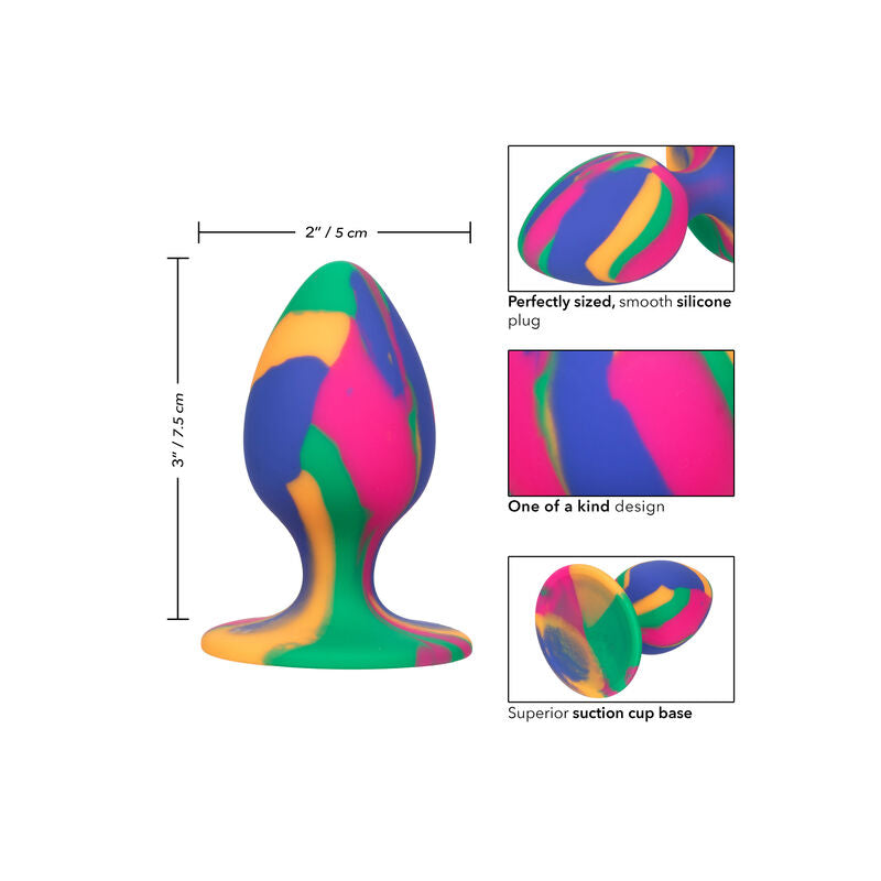 CALEXOTICS - CHEEKY MEDIO TIE-DYE PLUG ANALE Calexotics