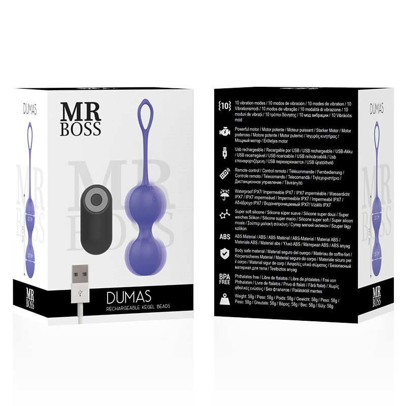 MR BOSS - DUMAS PERLINE KEGEL VIBRANTI TELECOMANDO Mr. Boss