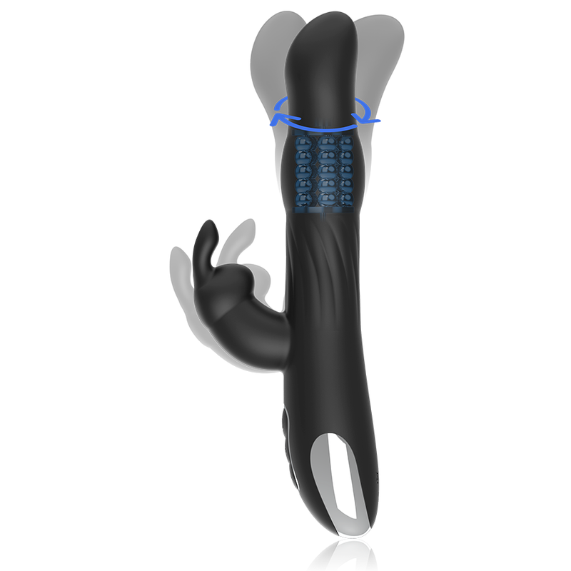 BRILLY GLAM - MOEBIUS VIBRATORE RABBIT E ROTATORE + TELECOMANDO WATCHME Brilly Glam