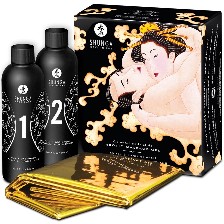 SHUNGA - GEL DA MASSAGGIO EROTICO CORPO A CORPO AL MELONE ORIENTALE Shunga Kits
