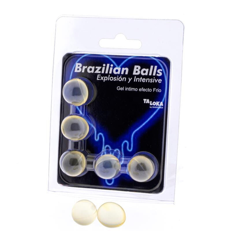 TALOKA - 5 SFERE BRASILIANE GEL EMOZIONANTE EFFETTO FREDDO E VIBRAZIONE Taloka