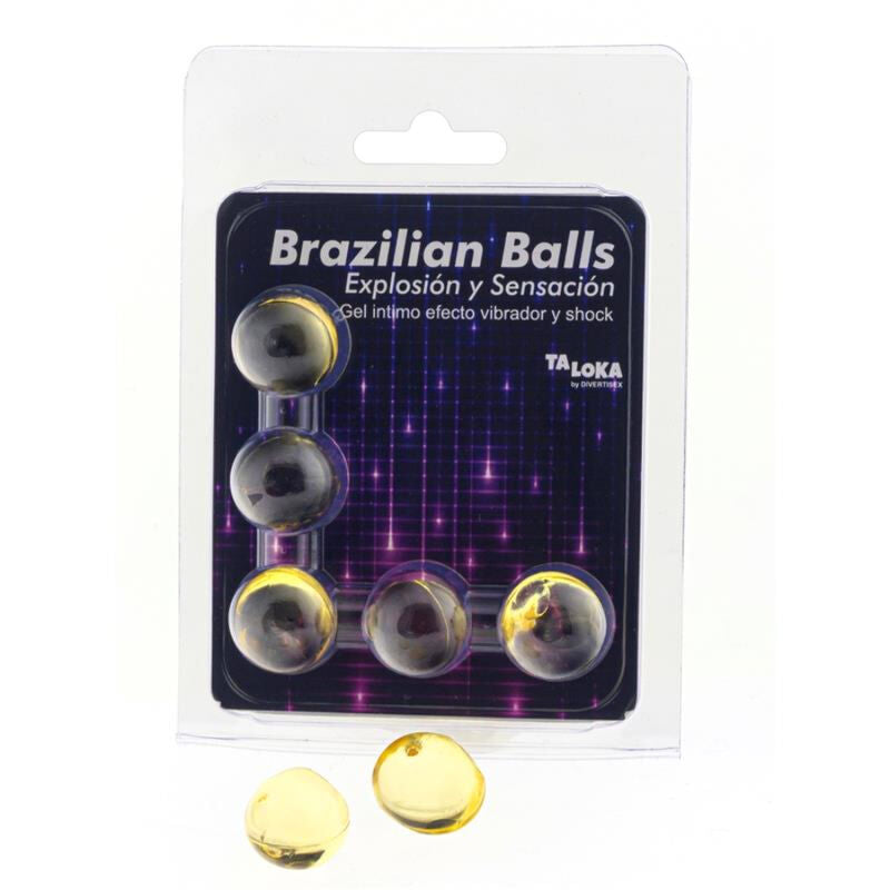 TALOKA - 5 SFERE BRASILIANE GEL EMOZIONANTE VIBRANTE ED EFFETTO SHOCK Taloka