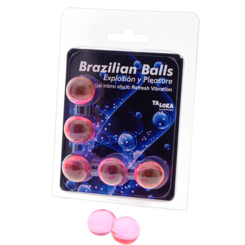 TALOKA - 5 SFERE BRASILIANE RINFRESCANO EFFETTO VIBRANTE ECCITANTE GEL Taloka