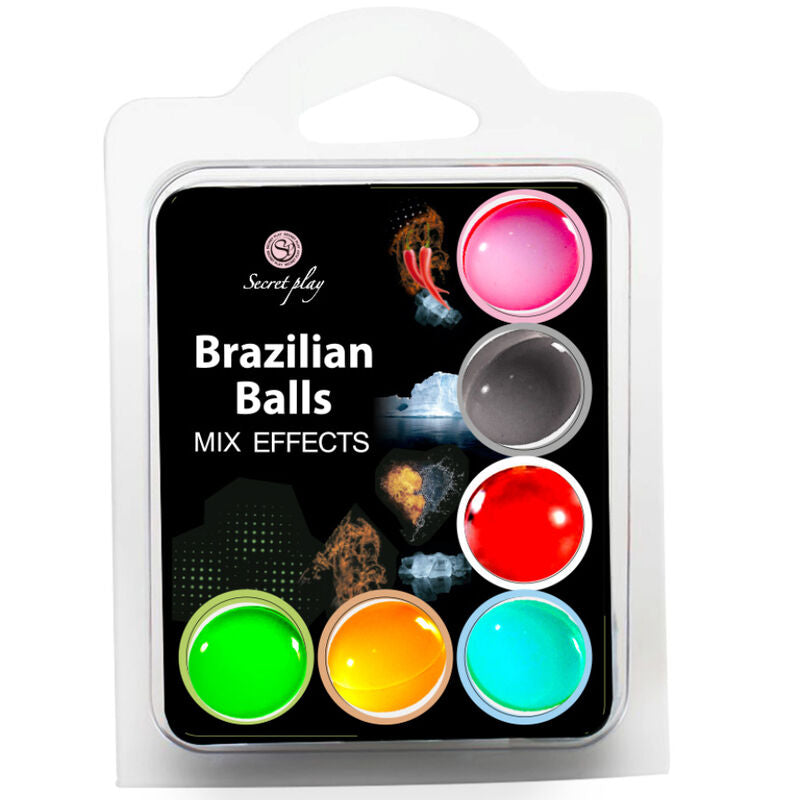 SECRET PLAY SET 6 PALLINE BRASILIANA EFFETTO MIX Secretplay Cosmetic