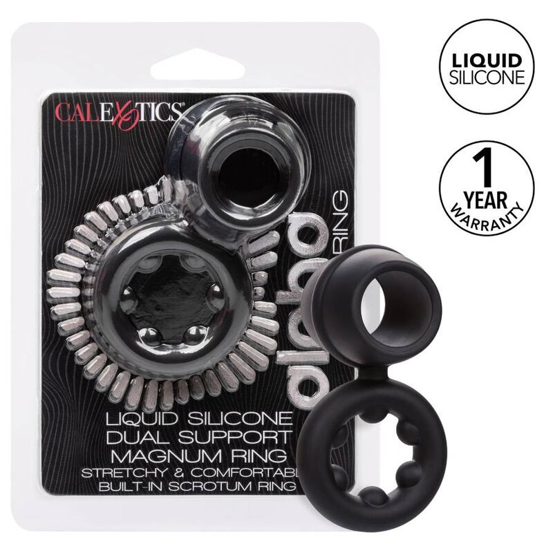 CALEXOTICS - ANELLO ALPHA DUAL MAGNUM NERO Calexotics