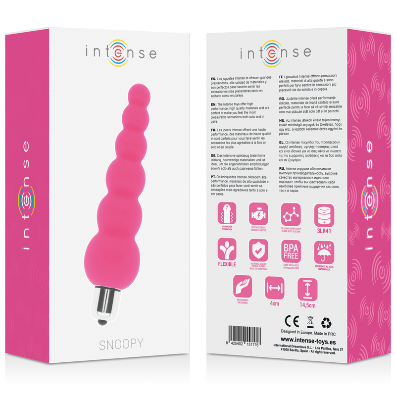 INTENSE - SNOOPY 7 VELOCIT IN SILICONE ROSA INTENSE Intense Anal Toys