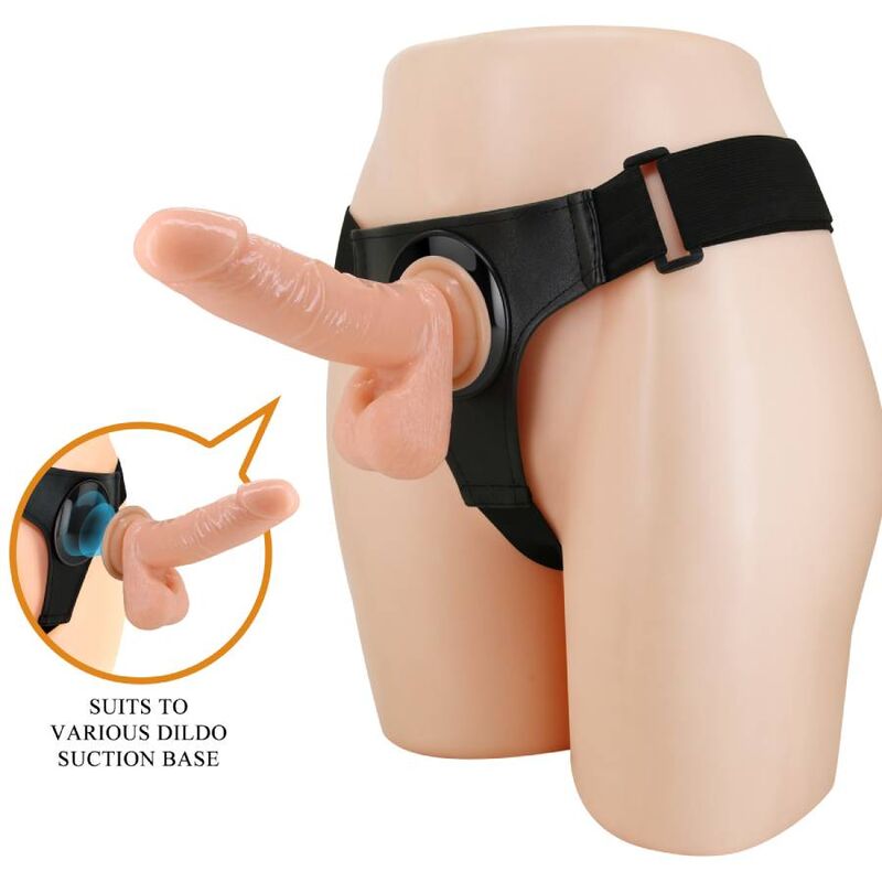 PRETTY LOVE - IMBRAGATURA SLIP UNIVERSALE CON DILDO TOM 20 CM NATURALE Pretty Love