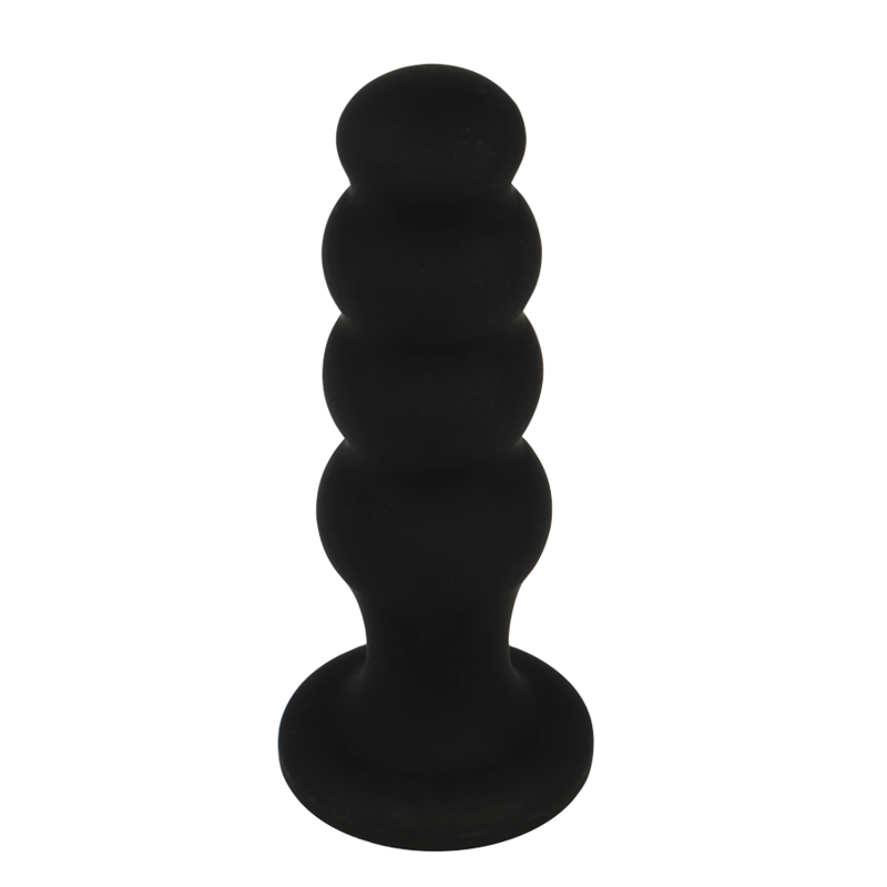 BLACK&SILVER - PLUG ANALE IN SILICONE SCOTT PREMIUM NERO Black&silver