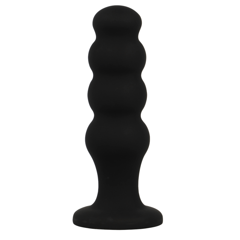 BLACK&SILVER - PLUG ANALE IN SILICONE SCOTT PREMIUM NERO Black&silver