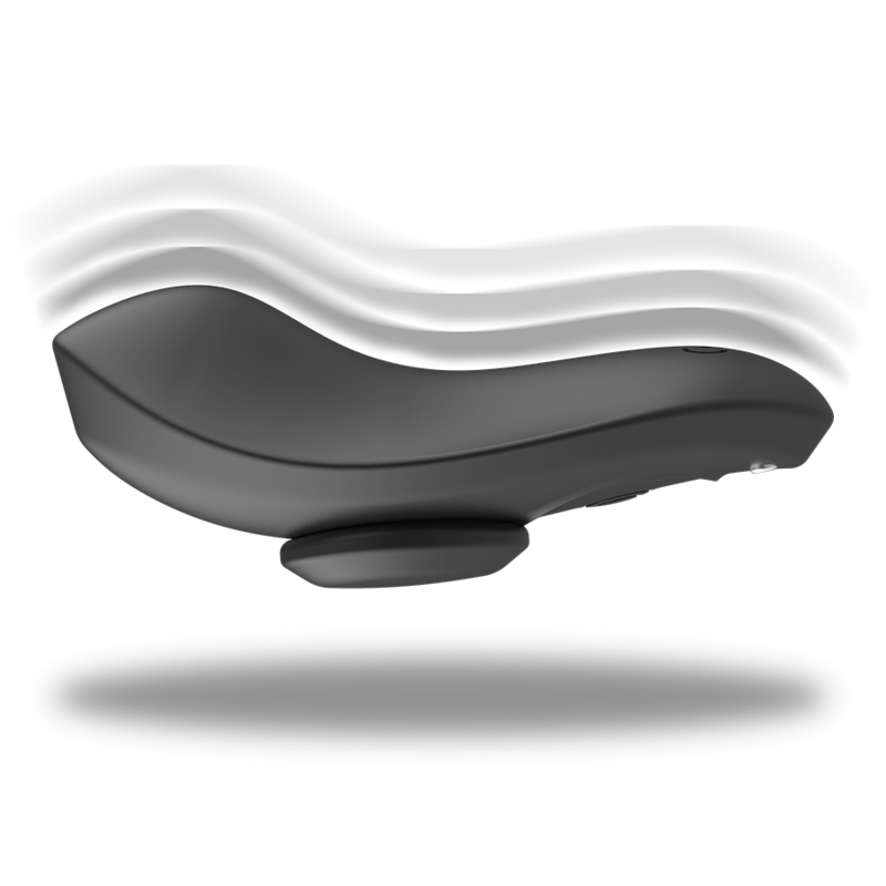 BLACK&SILVER - PANTALONE VIBRATORE IN SILICONE RICARICABILE PRESTON NERO Black&silver
