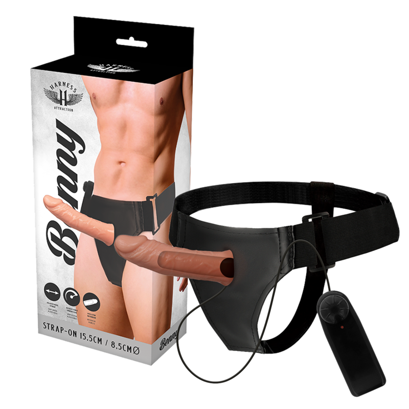 HARNESS ATTRACTION - RNES HOLLOW BENNY CON VIBRATORE 15 CM -O- 4.5 CM Harness Attraction