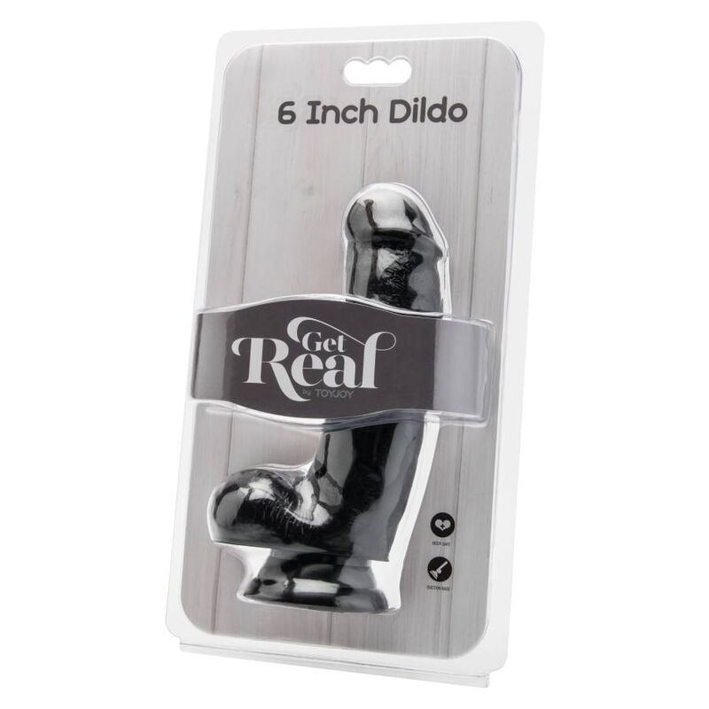 GET REAL - DILDO 12 CM CON SFERE NERO Get Real