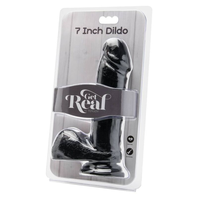 GET REAL - DILDO 18 CM CON SFERE NERO Get Real