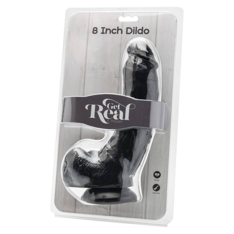 GET REAL - DILDO 20,5 CM CON SFERE NERO Get Real