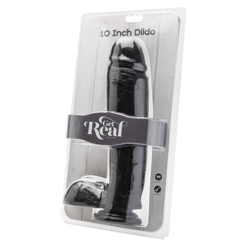 GET REAL - DILDO 25,5 CM CON SFERE NERO Get Real