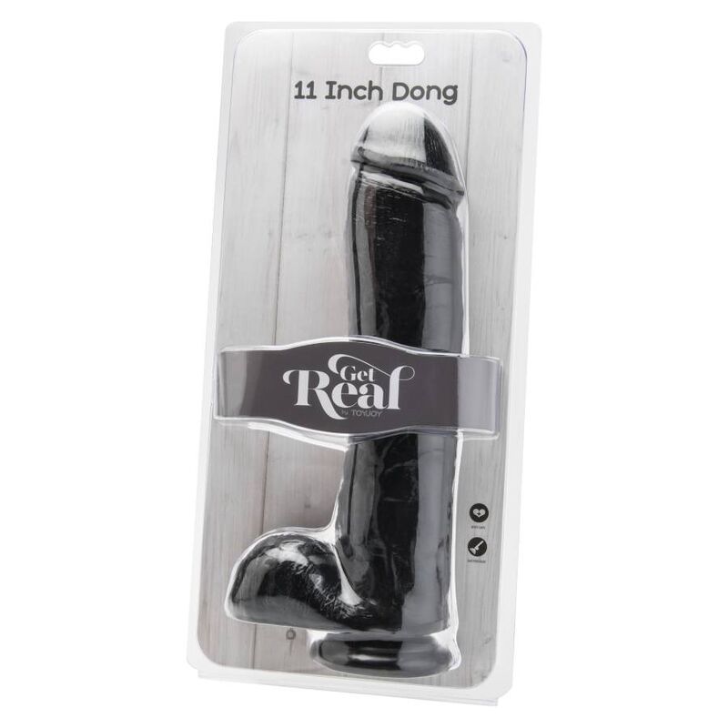GET REAL - DILDO 28 CM CON SFERE NERO Get Real